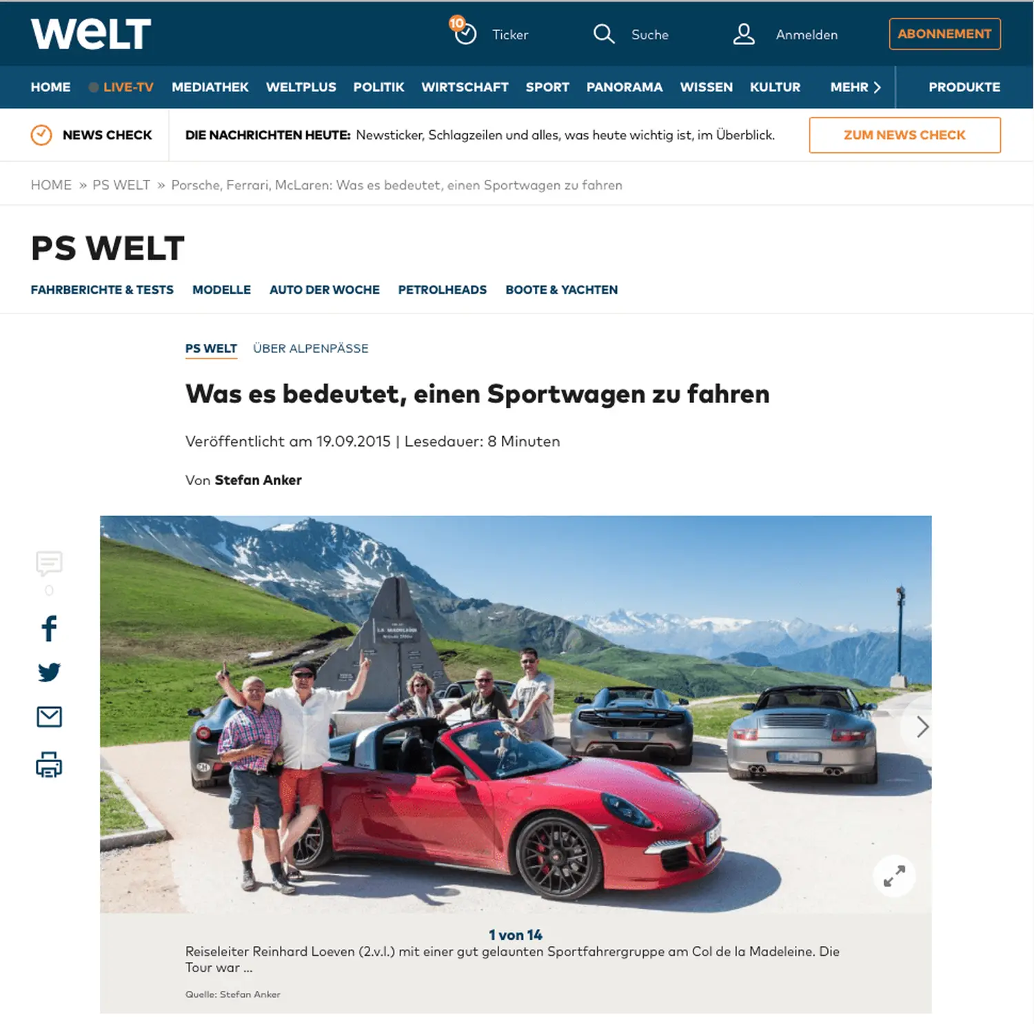Die PS-Welt von LOEVEN Sportwagentouren GmbH